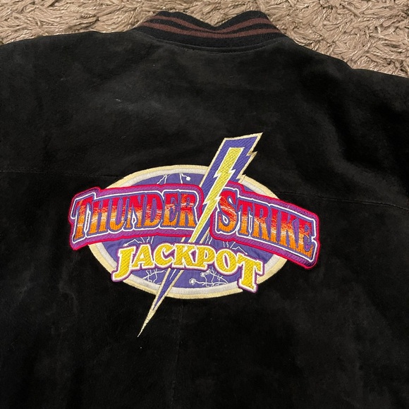 Thunder Valley Casino Other - LEATHER LETTERMAN STYLE JACKET THUNDER VALLEY CASINO Size XL